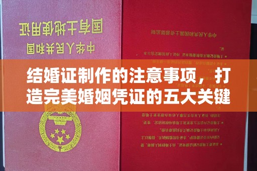 铜仁结婚证制作的注意事项，打造完美婚姻凭证的五大关键点